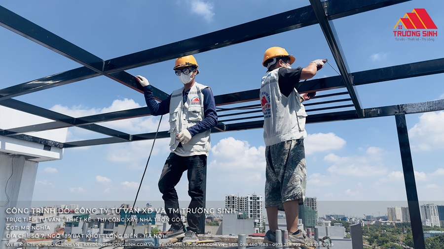 Hàn cố định chắc chắn các khung với nhau